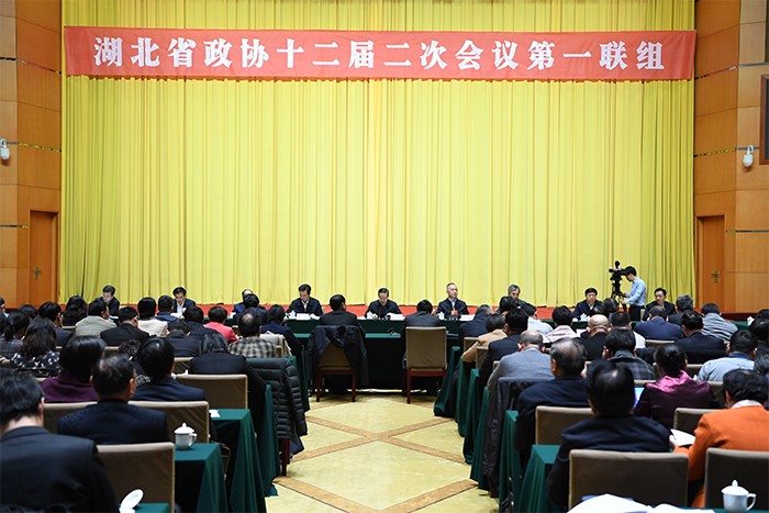 1 1月16日，湖北省委書記蔣超良參加湖北省政協(xié)十二屆二次會(huì)議聯(lián)組會(huì).jpg
