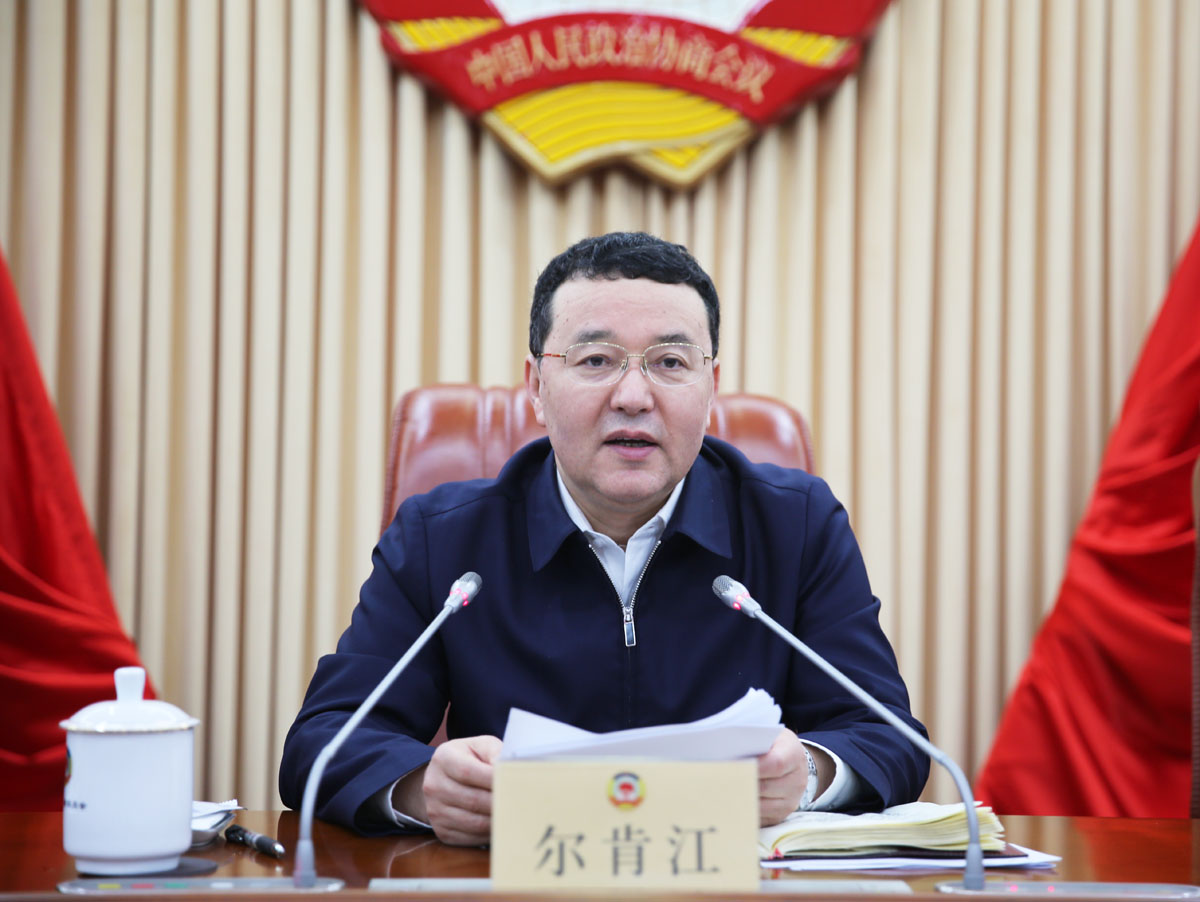 2  省政協副主席、黨組副書記爾肯江·吐拉洪出席會議并講話.JPG